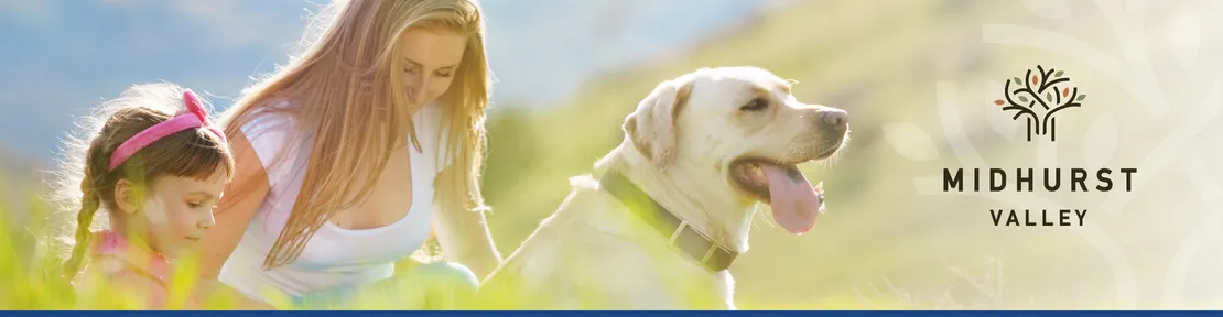 Mother, Daughter and Dog